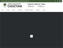 Tablet Screenshot of fbcchoctaw.org